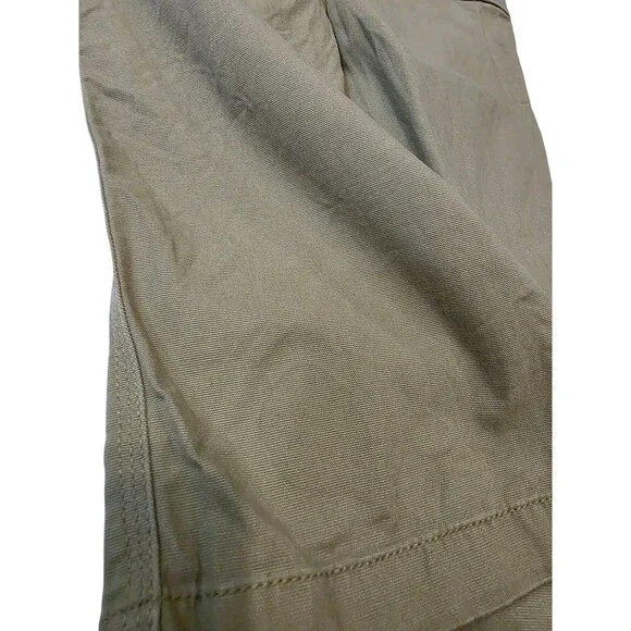 Carhartt Pants Mens 32x30 Dark Khaki Relaxed Fit Straight Canvas Cargo Work Pant - Picture 7 of 12